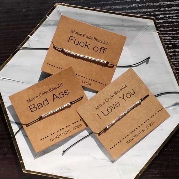 NEW | Morse Code "I Love You" Bracelet - Picture 4 of 15